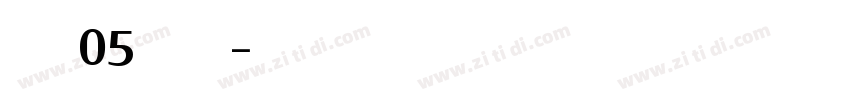 ThudW05 Medium字体转换